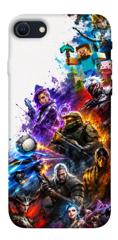 Чохол itsPrint Gameverse для Apple iPhone SE (2020), ігри, купити оптом з доставкою