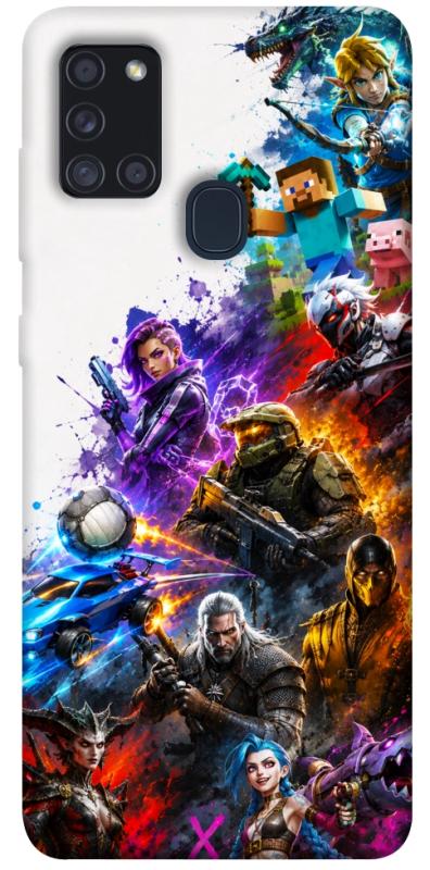 Чехол itsPrint Gameverse для Samsung Galaxy A21s, игры, купить оптом с доставкой
