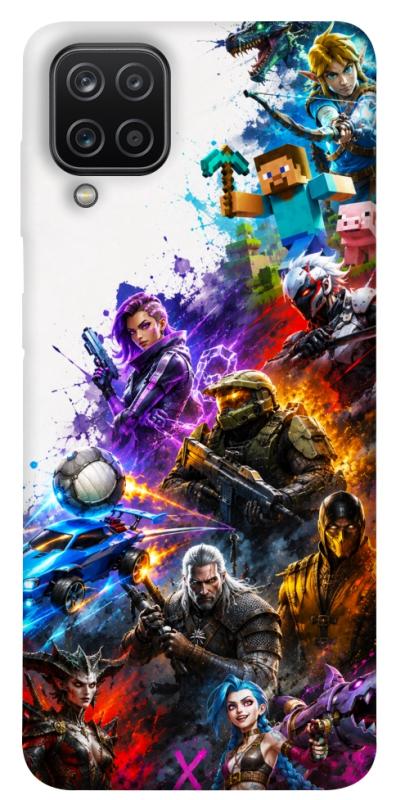 Чехол itsPrint Gameverse для Samsung Galaxy A12, игры, купить оптом с доставкой