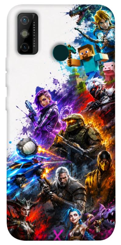 Чохол itsPrint Gameverse для TECNO Spark 6 Go, ігри, купити оптом з доставкою