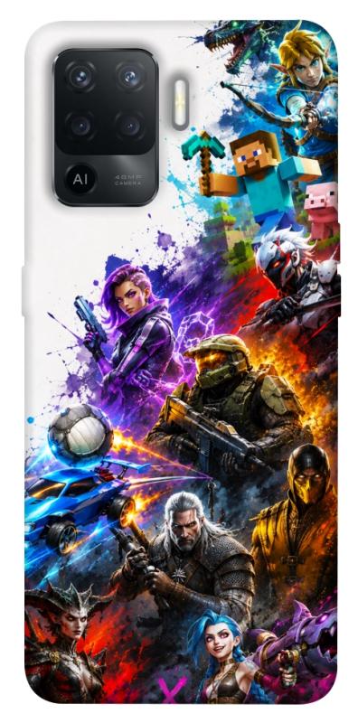 Чохол itsPrint Gameverse для Oppo Reno 5 Lite, ігри, купити оптом з доставкою