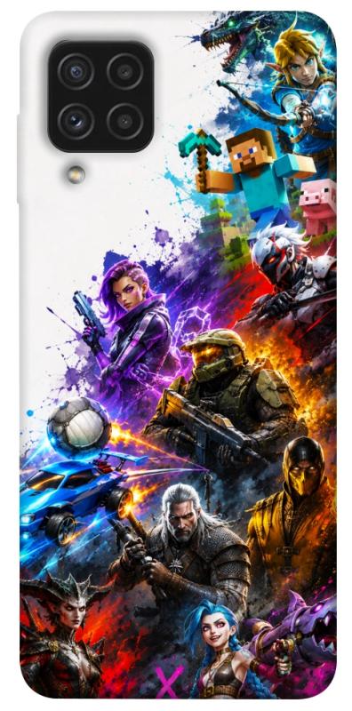 Чехол itsPrint Gameverse для Samsung Galaxy A22 4G, игры, купить оптом с доставкой