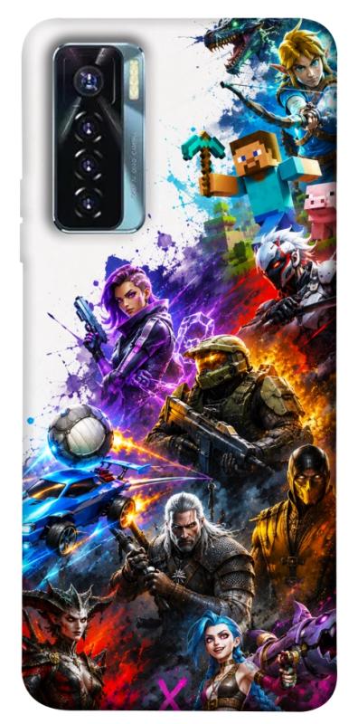 Чехол itsPrint Gameverse для TECNO Camon 17 Pro, игры, купить оптом с доставкой