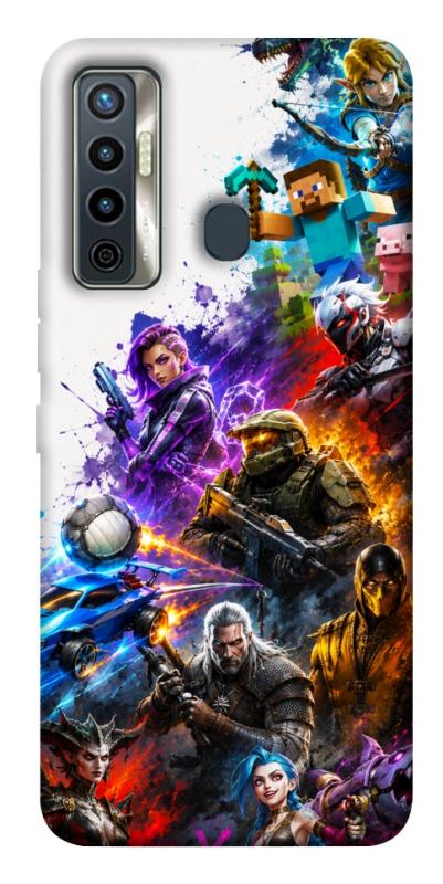 Чехол itsPrint Gameverse для TECNO Camon 17 Pro, игры, купить оптом с доставкой