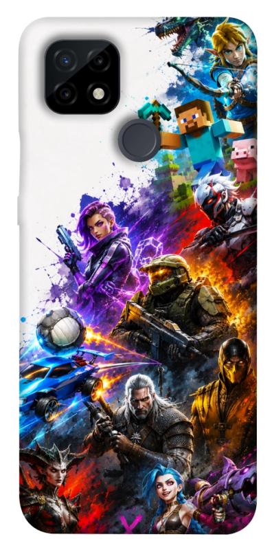 Чехол itsPrint Gameverse для Realme C21, игры, купить оптом с доставкой