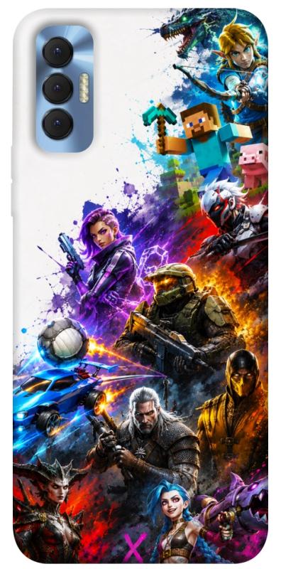 Чохол itsPrint Gameverse для TECNO Spark 8P, ігри, купити оптом з доставкою