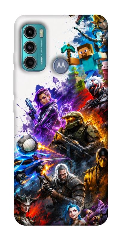 Чехол itsPrint Gameverse для Motorola Moto G60, игры, купить оптом с доставкой