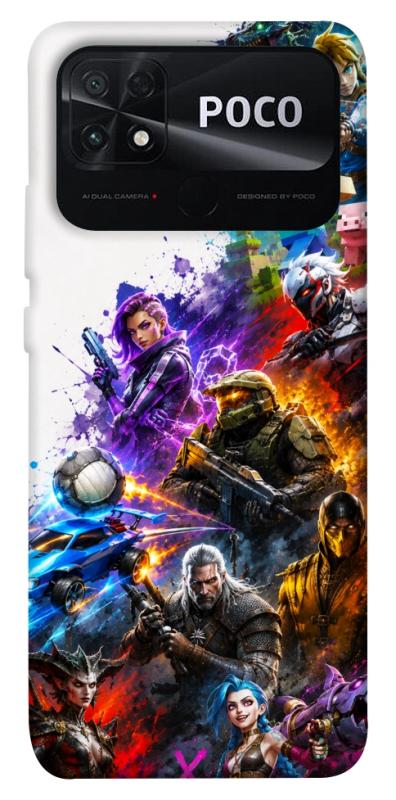 Чохол itsPrint Gameverse для Xiaomi Poco C40, ігри, купити оптом з доставкою