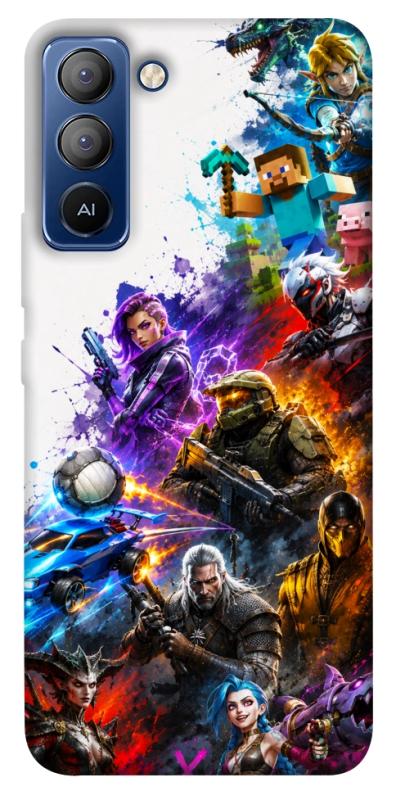 Чохол itsPrint Gameverse для TECNO Pop 5 LTE, ігри, купити оптом з доставкою