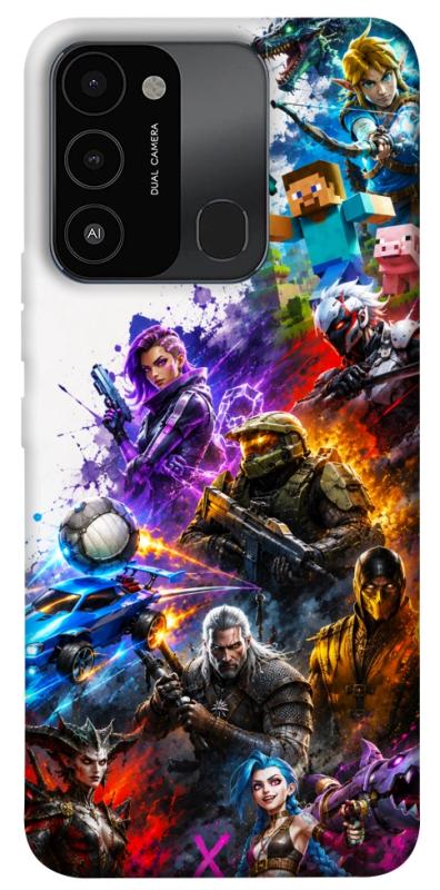 Чохол itsPrint Gameverse для Tecno Spark Go 2022 (KG5m), ігри, купити оптом з доставкою