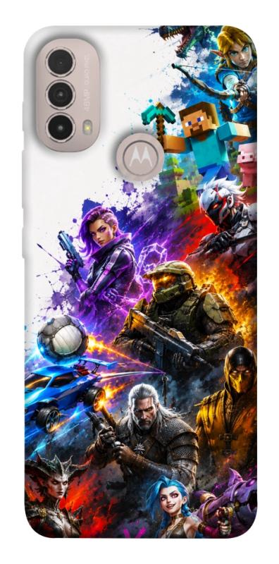 Чохол itsPrint Gameverse для Motorola Moto E40, ігри, купити оптом з доставкою