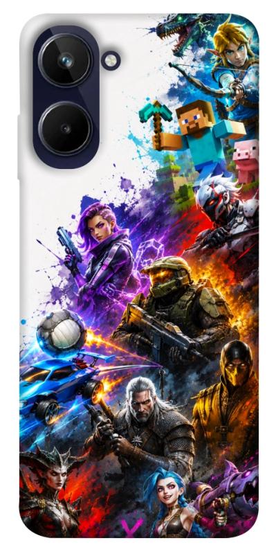 Чехол itsPrint Gameverse для Realme 10 4G, игры, купить оптом с доставкой