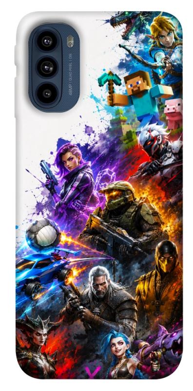 Чехол itsPrint Gameverse для Motorola Moto G41, игры, купить оптом с доставкой