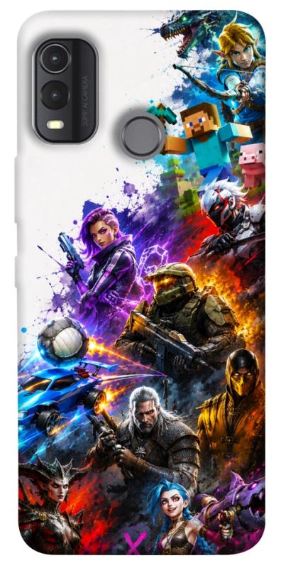 Чехол itsPrint Gameverse для Nokia G11 Plus, игры, купить оптом с доставкой