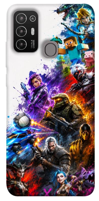 Чехол itsPrint Gameverse для ZTE Blade A52, игры, купить оптом с доставкой