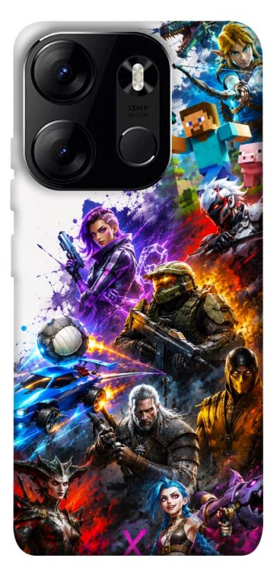 Чохол itsPrint Gameverse для Tecno Spark Go 2023, ігри, купити оптом з доставкою
