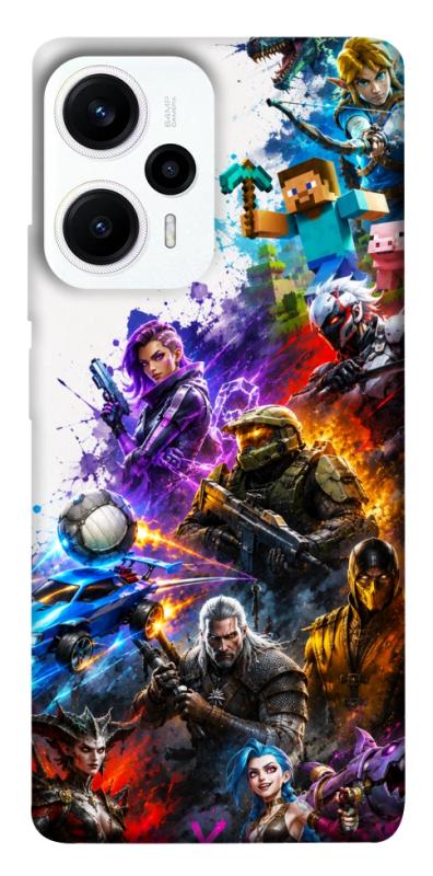Чехол itsPrint Gameverse для Xiaomi Poco F5 / Note 12 Turbo, игры, купить оптом с доставкой