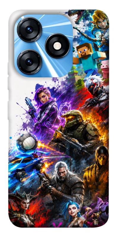 Чехол itsPrint Gameverse для TECNO Spark 10 Pro, игры, купить оптом с доставкой