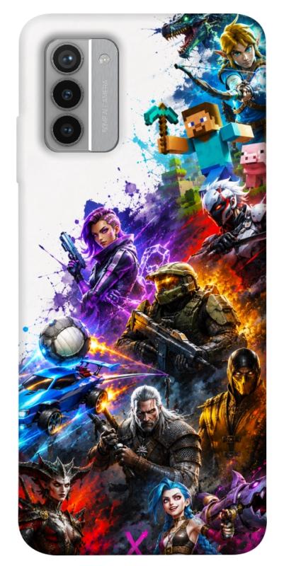 Чехол itsPrint Gameverse для Nokia G42, игры, купить оптом с доставкой