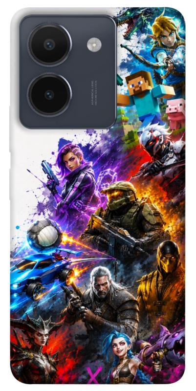 Чехол itsPrint Gameverse для Vivo Y36, игры, купить оптом с доставкой