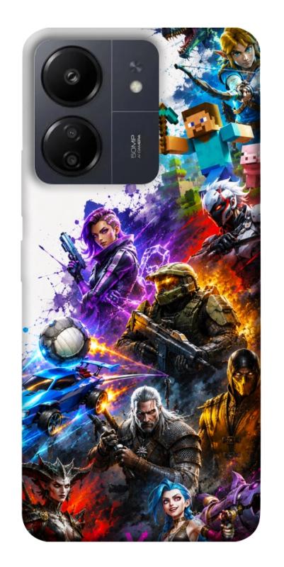 Чехол itsPrint Gameverse для Xiaomi Redmi 13C, игры, купить оптом с доставкой