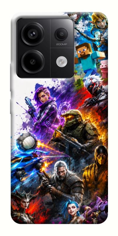 Чехол itsPrint Gameverse для Xiaomi Redmi Note 13 Pro 4G, игры, купить оптом с доставкой