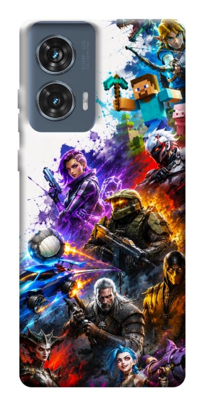 Чехол itsPrint Gameverse для Motorola Edge 50 Fusion, игры, купить оптом с доставкой