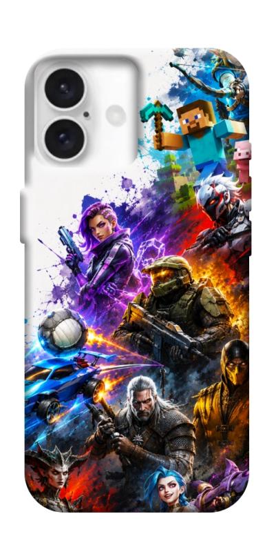 Чехол itsPrint Gameverse для Apple iPhone 16 (6.1"), игры, купить оптом с доставкой