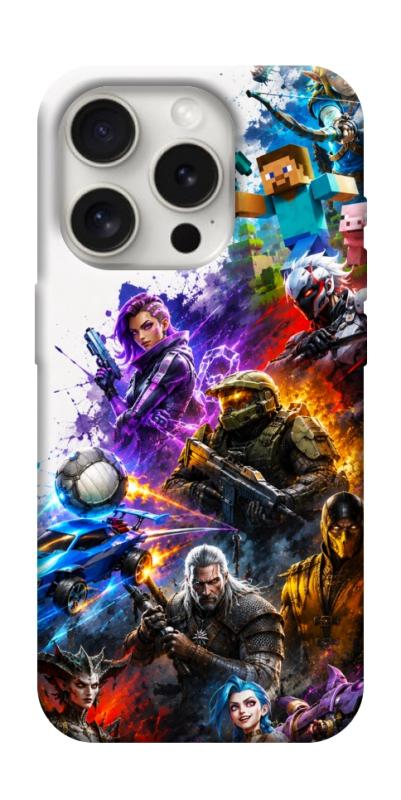 Чехол itsPrint Gameverse для Apple iPhone 16 Pro Max (6.9"), игры, купить оптом с доставкой