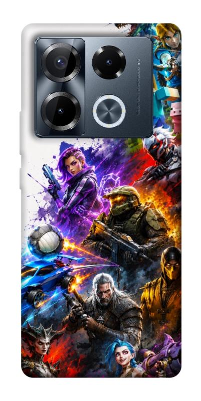 Чехол itsPrint Gameverse для Infinix Note 40 Pro 4G, игры, купить оптом с доставкой