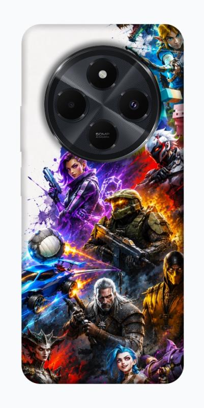 Чехол itsPrint Gameverse для Xiaomi Redmi 14C / Poco C75, игры, купить оптом с доставкой