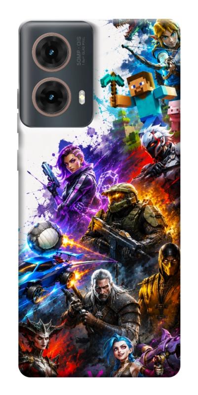 Чехол itsPrint Gameverse для Motorola Moto G85, игры, купить оптом с доставкой