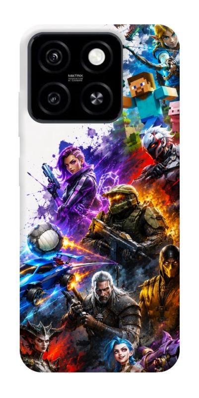 Чехол itsPrint Gameverse для ZTE Blade A55 4G, игры, купить оптом с доставкой