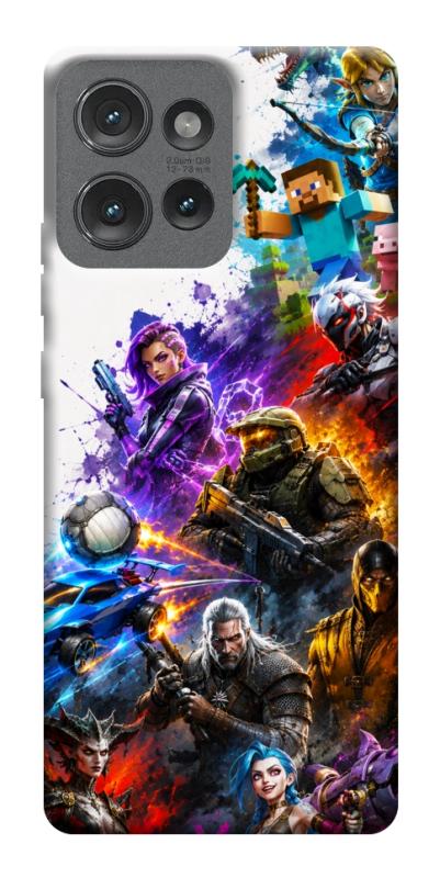 Чехол itsPrint Gameverse для Motorola Edge 50, игры, купить оптом с доставкой