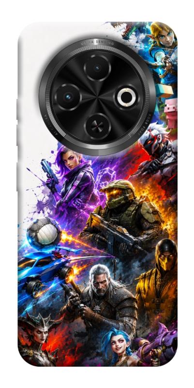 Чехол itsPrint Gameverse для TECNO Spark 30C, игры, купить оптом с доставкой