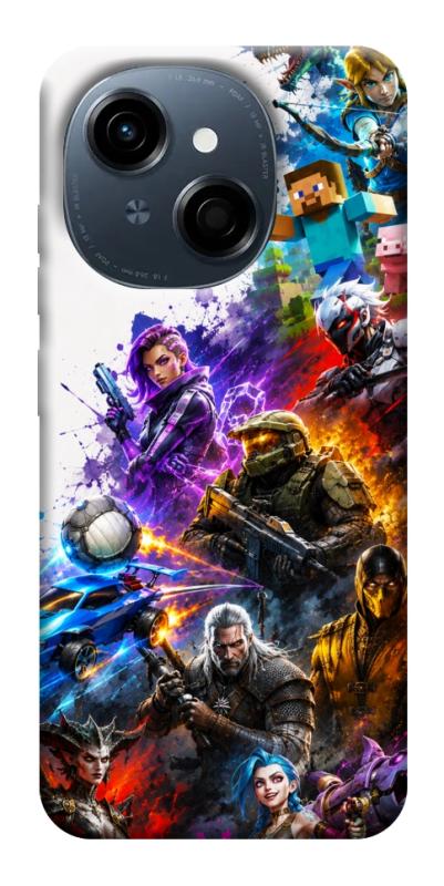 Чехол itsPrint Gameverse для TECNO Spark Go 1, игры, купить оптом с доставкой