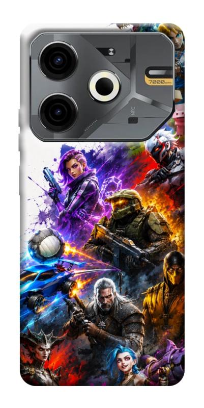 Чехол itsPrint Gameverse для TECNO Pova 6 Neo (LI6), игры, купить оптом с доставкой
