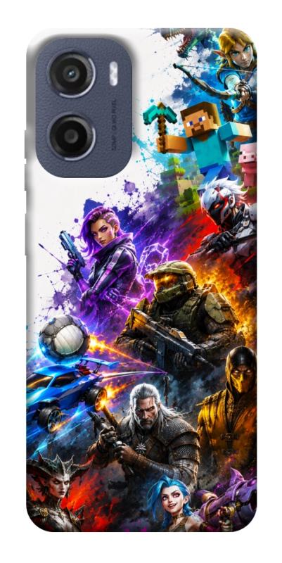 Чехол itsPrint Gameverse для Motorola Moto G05, игры, купить оптом с доставкой