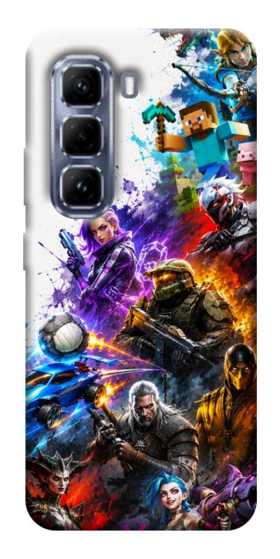 Чехол itsPrint Gameverse для Infinix Hot 50 Pro, игры, купить оптом с доставкой