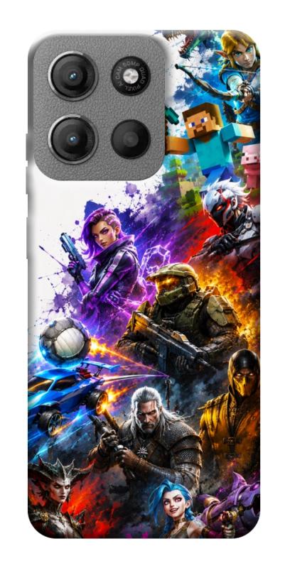 Чехол itsPrint Gameverse для Motorola Moto G15 4G, игры, купить оптом с доставкой