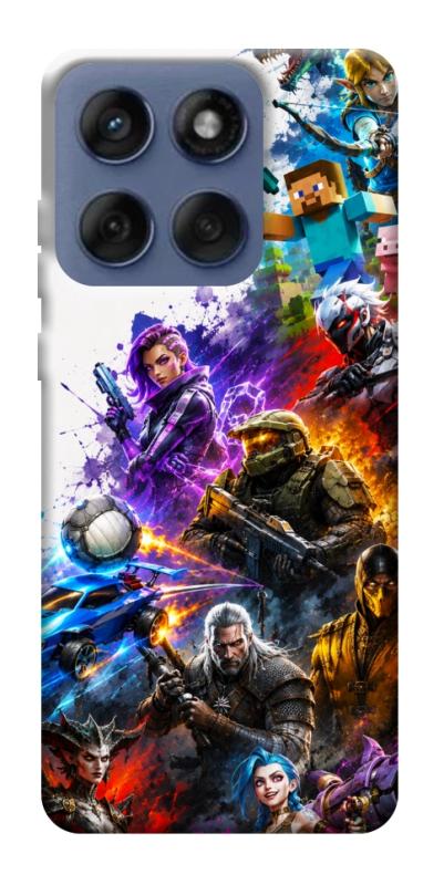 Чехол itsPrint Gameverse для Motorola Edge 60 Fusion, игры, купить оптом с доставкой