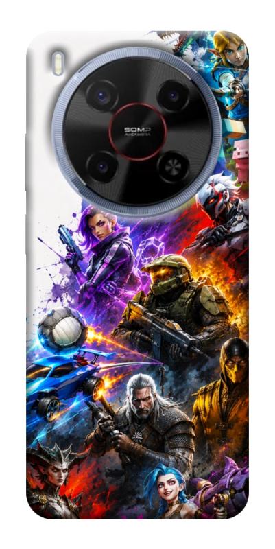 Чехол itsPrint Gameverse для ZTE Nubia V70 Max, игры, купить оптом с доставкой