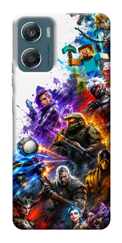 Чехол itsPrint Gameverse для Motorola Moto G06, игры, купить оптом с доставкой