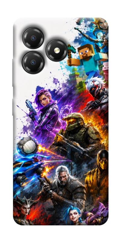Чехол itsPrint Gameverse для ZTE Blade A36, игры, купить оптом с доставкой
