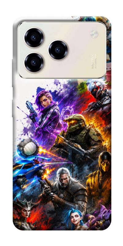 Чехол itsPrint Gameverse для ZTE Blade A76, игры, купить оптом с доставкой