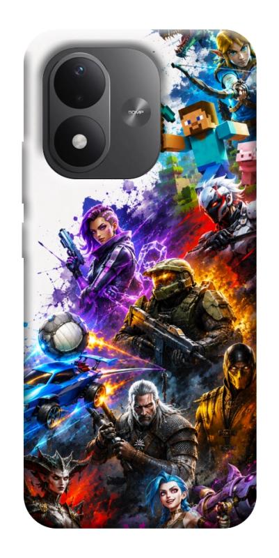 Чехол itsPrint Gameverse для Xiaomi Redmi Note 17, игры, купить оптом с доставкой