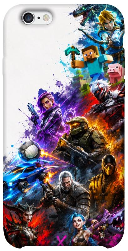 Чехол itsPrint Gameverse для Apple iPhone 6/6s (4.7"), игры, купить оптом с доставкой