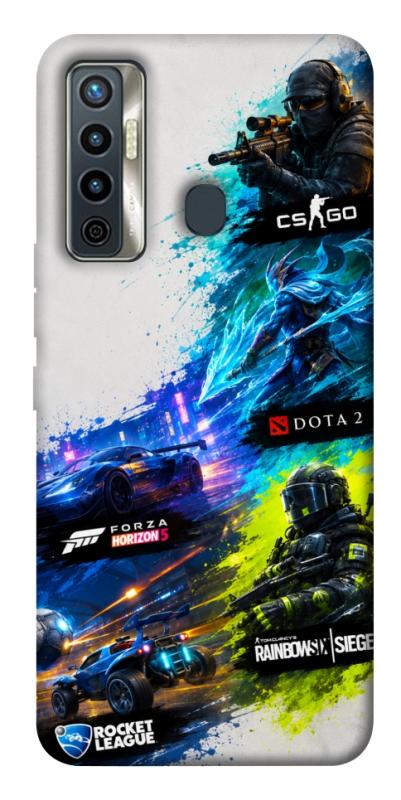 Чехол itsPrint Full Throttle для TECNO Camon 17 Pro, игры, купить оптом с доставкой