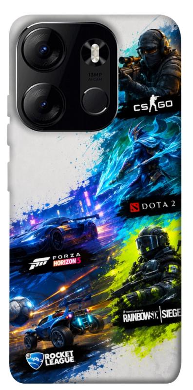 Чохол itsPrint Full Throttle для Tecno Spark Go 2023, ігри, купити оптом з доставкою