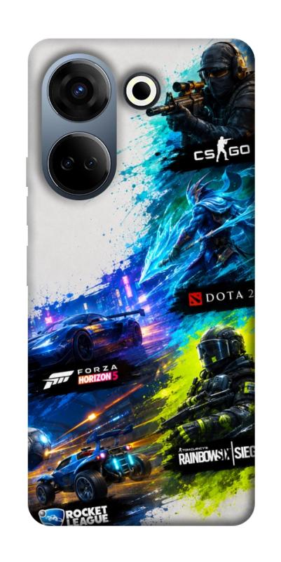 Чехол itsPrint Full Throttle для TECNO Camon 20 Pro (CK7n), игры, купить оптом с доставкой